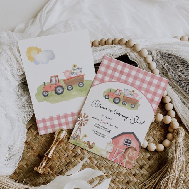 Invitación de cumpleaños de Barnyard para chicas (Subido por el creador)