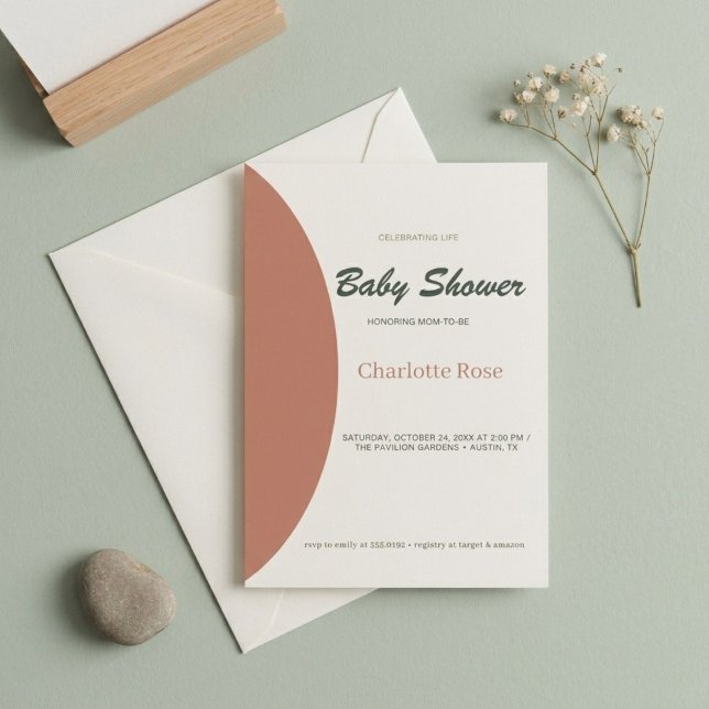 Invitación de Cumpleaños de Bebé Avant-Garde Boho  (Subido por el creador)