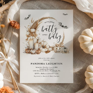 Invitación de Cumpleaños de Bebé Boho Halloween Lo