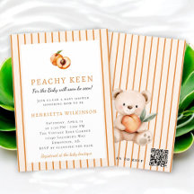 Invitación de Cumpleaños de Bebé con Acuarela de M