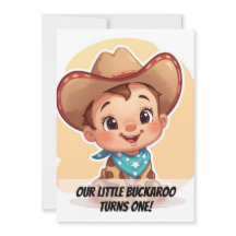 Invitación de Cumpleaños de Bebé Granja Campestre