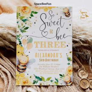 Invitación de cumpleaños de bebe Honey Part