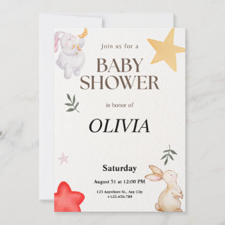 Invitación de Cumpleaños de Bebé Personalizada con