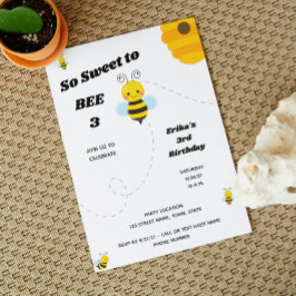 Invitación de cumpleaños de Bee