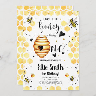 Invitación de cumpleaños de Bee