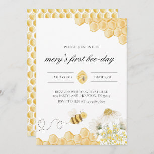 Invitación de cumpleaños de Bee