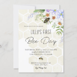 Invitación de cumpleaños de Bee Day