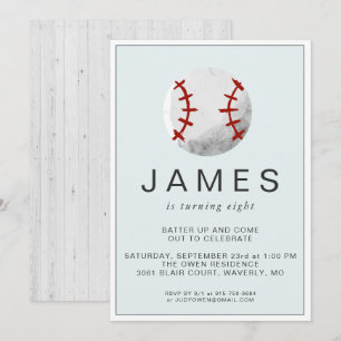 Invitación de cumpleaños de béisbol