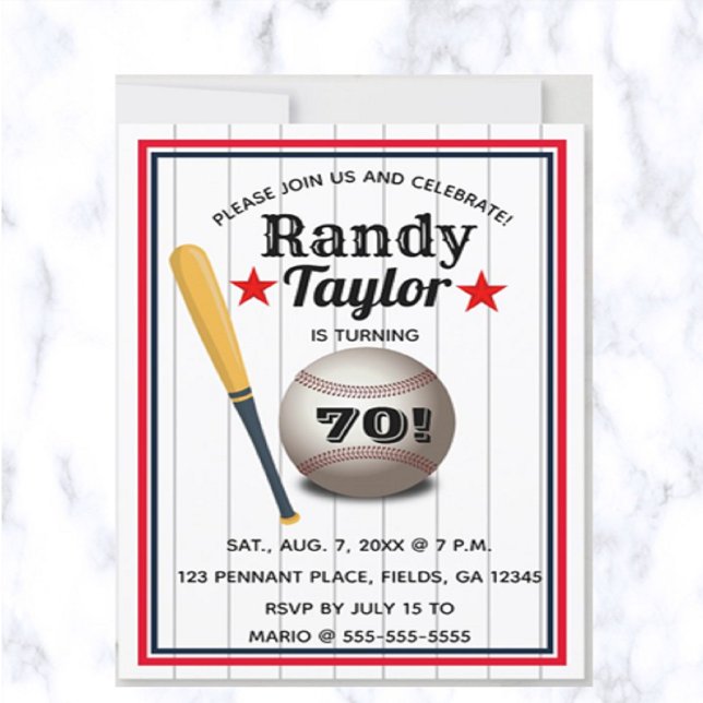Invitación de cumpleaños de béisbol editable (Subido por el creador)