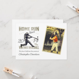Invitación de cumpleaños de béisbol para niños