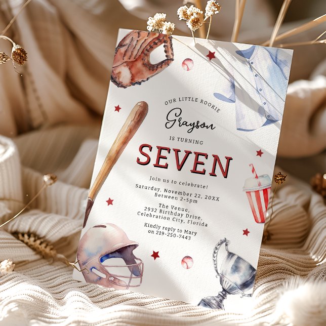 Invitación de cumpleaños de béisbol para niños (Subido por el creador)