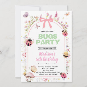 invitación de cumpleaños de bichos de amor