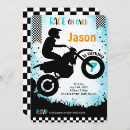 Invitación de cumpleaños de bicicleta editable