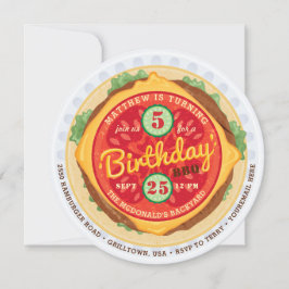 Invitación de cumpleaños de Big Burger
