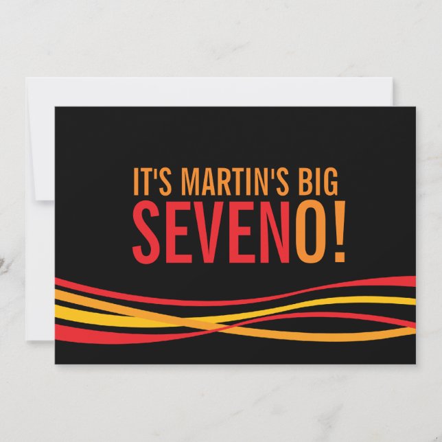 Invitación de cumpleaños de Big SevenO! (Anverso)