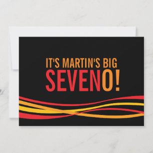 Invitación de cumpleaños de Big SevenO!