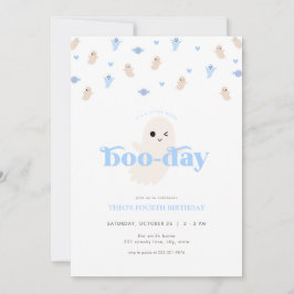 Invitación de cumpleaños de Blue Boy Ghost Hallowe