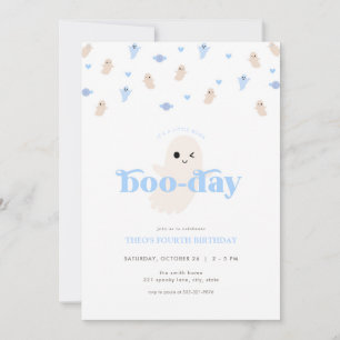 Invitación de cumpleaños de Blue Boy Ghost Hallowe