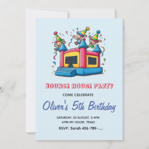 Invitación de cumpleaños de Bonza House Casa de