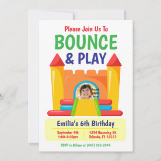 Invitación de cumpleaños de Bonza y Juega