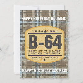Invitación de cumpleaños de Boomer