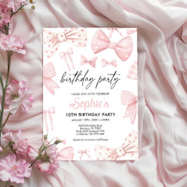 Invitación de cumpleaños de Bow