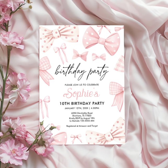 Invitación de cumpleaños de Bow (Subido por el creador)