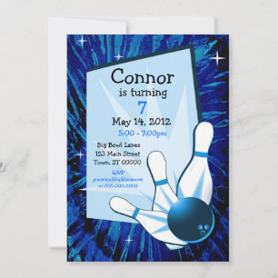 Invitación de cumpleaños de Bowling