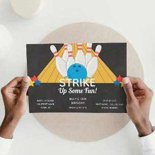Invitación de cumpleaños de Bowling