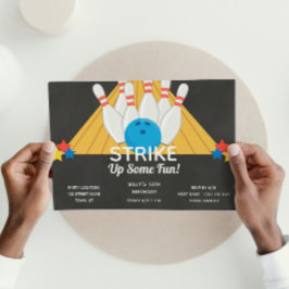 Invitación de cumpleaños de Bowling