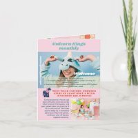 Invitación de cumpleaños de broma, amor de unicorn