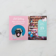 Invitación de Cumpleaños de Broma, Amor de Unicorn