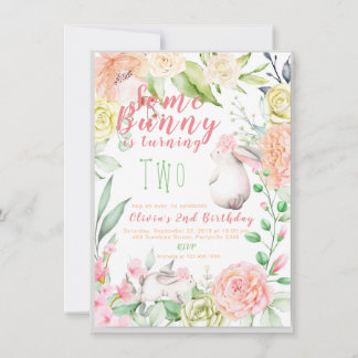 Invitación de cumpleaños de Bunny