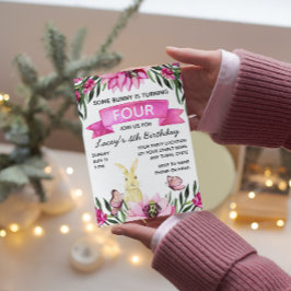 Invitación de cumpleaños de Bunny