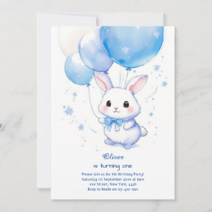 Invitación de cumpleaños de Bunny Boy