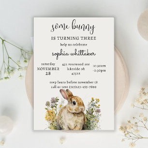Invitación de cumpleaños de Bunny   Cumpleaños de 