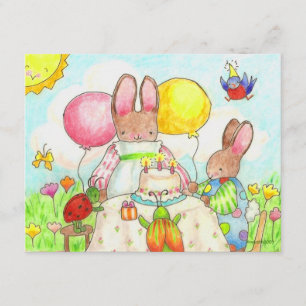 invitación de cumpleaños de bunny y bug