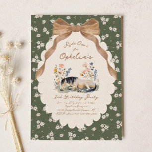 Invitación de cumpleaños de caballo de campo