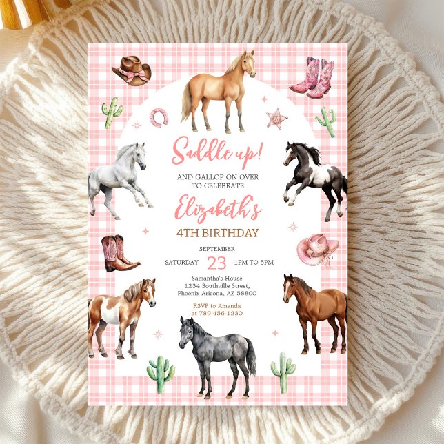 Invitación de cumpleaños de caballo de fiesta de v (Subido por el creador)