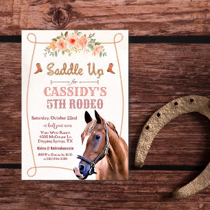INVITACIÓN DE CUMPLEAÑOS DE CABALLO PARA CUALQUIER
