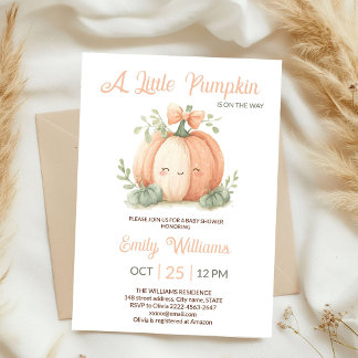 Invitación de Cumpleaños de Calabacita Adorable co