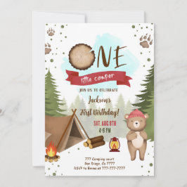Invitación de cumpleaños de camping