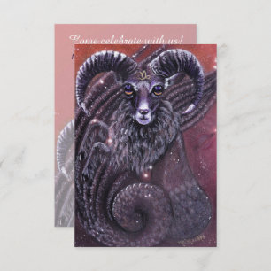 Invitación de cumpleaños de Capricorn Zodiac