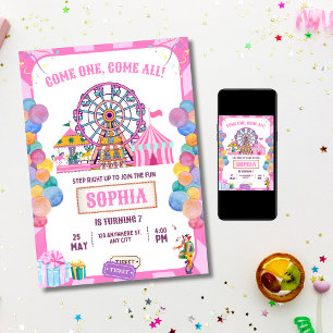 Invitación de cumpleaños de Carnaval, Cumpleaños d