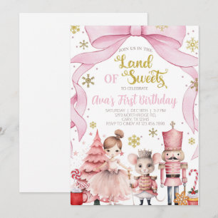 invitación de cumpleaños de cascanueces de la tier