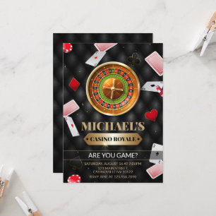 Invitación de cumpleaños de Casino Royale