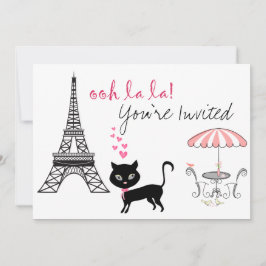 Invitación de cumpleaños de Cat Paris