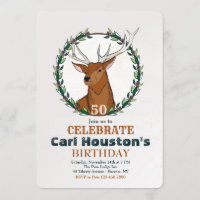 Invitación de cumpleaños de cazador