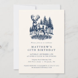 Invitación de cumpleaños de cazador moderno elegan