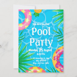 Invitación de cumpleaños de celebración de fiesta 